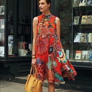 Anthropologie Maeve Lark Hill Swing Dress-